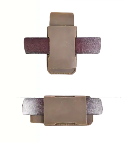 GENUINE LEATHER POUCH - BLACK