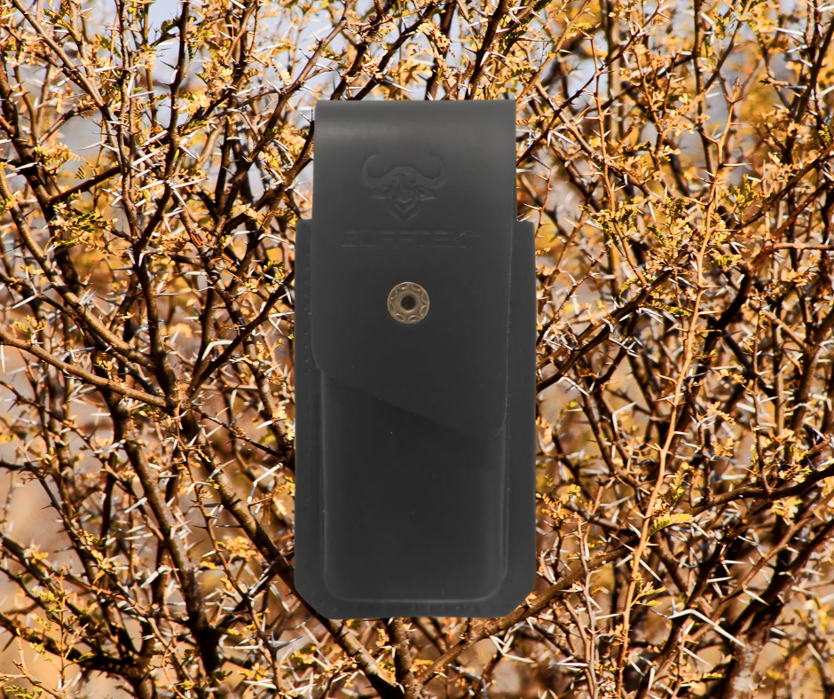GENUINE LEATHER POUCH - BLACK