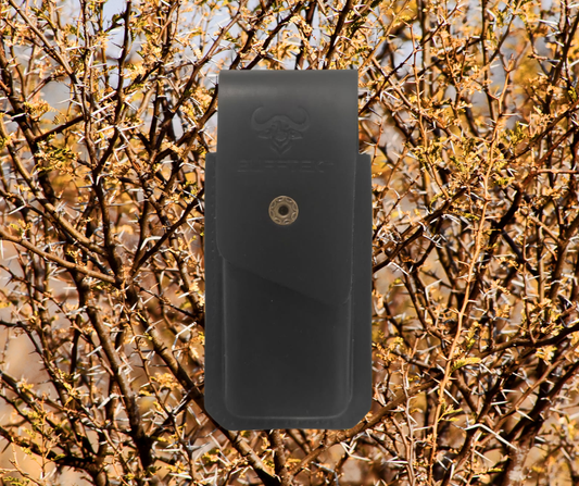 GENUINE LEATHER POUCH - BLACK
