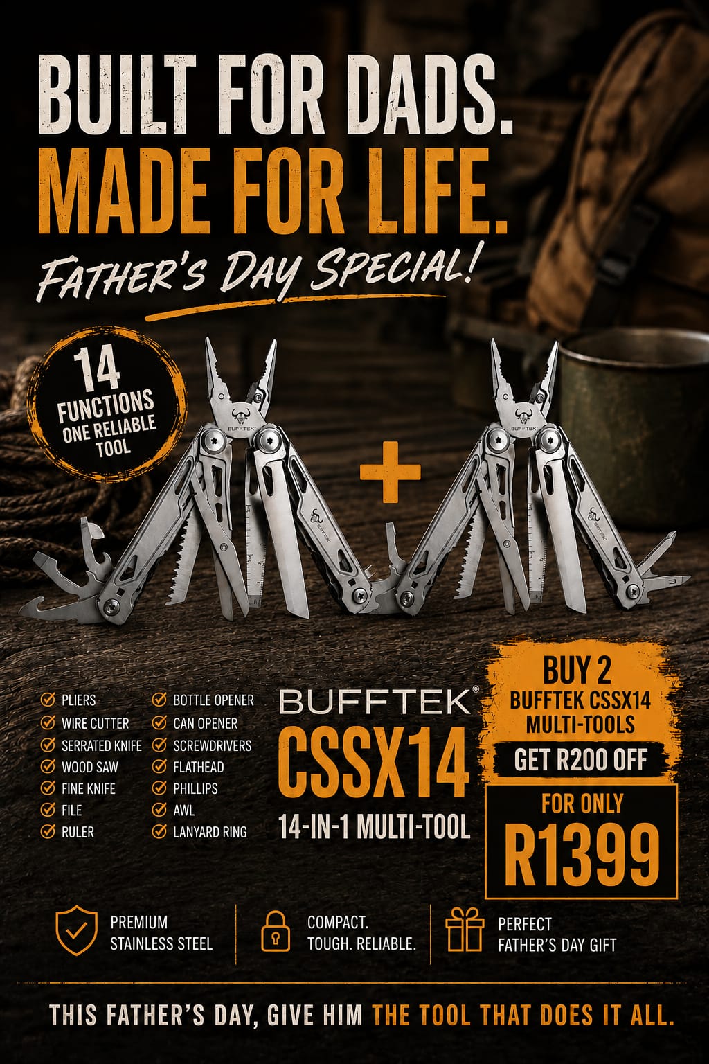 2 X BUFFTEK™ CSSX14 (FATHER'S DAY SPECIAL)