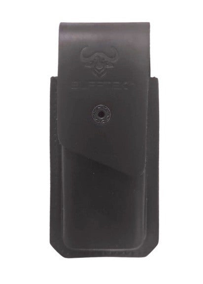 GENUINE LEATHER POUCH - BLACK